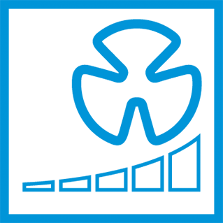 Ventilatordrehzahlstufen (5 Stufen)