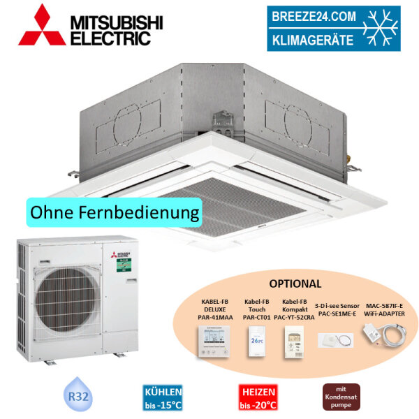 Mitsubishi Electric Set Deckenkassette 7,1 kW PLA-ZM71EA2 + Blende PLP-6EA + PUZ-ZM71VHA2 70 - 75 m²