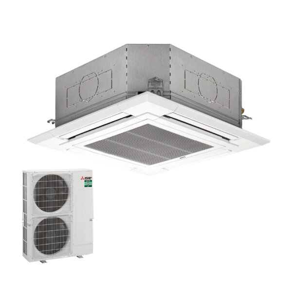 Mitsubishi Electric Set Deckenkassette 13,4 kW PLA-ZM140EA + Blende PLP-6EA + PUZ-ZM140YKA2 400V
