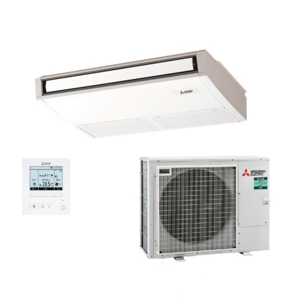 Mitsubishi Electric Set Deckenunterbaugerät PCA-M125KA2 + PUZ-ZM125YDA 12,5 kW 125 - 130m² R32 400V
