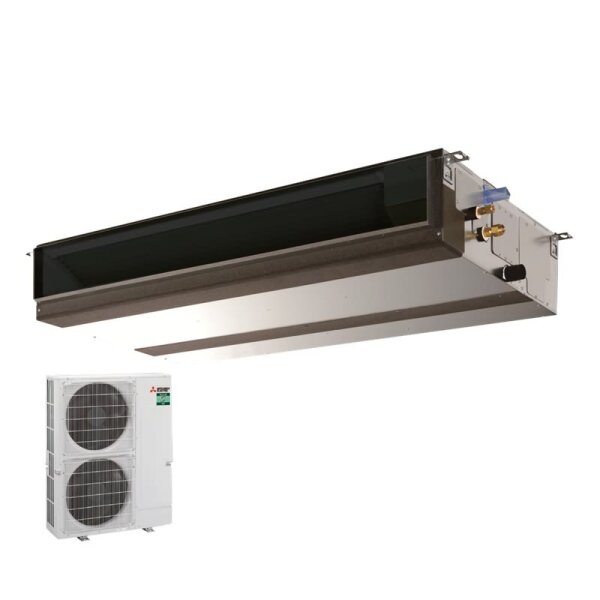 Mitsubishi Electric Set Kanaleinbaugerät 9,5 kW - PEAD-M100JA2 + PUZ-ZM100YDA R32 Klimaanlage 400V