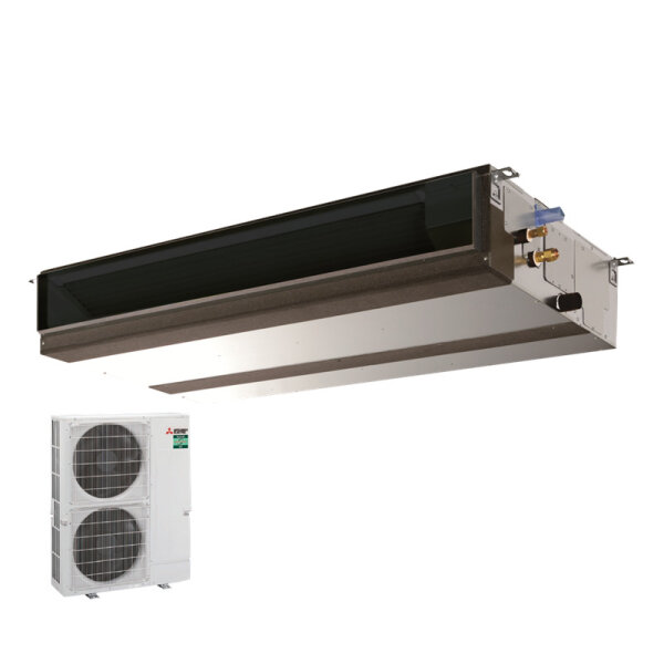 Mitsubishi Electric Set Kanaleinbaugerät 13,4 kW - PEAD-M140JA2 + PUZ-ZM140YDA R32 Klimaanlage 400V