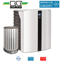 Remko Set HTS 90 + Wärmepumpe (Alu/Holzoptik) 5,0 kW