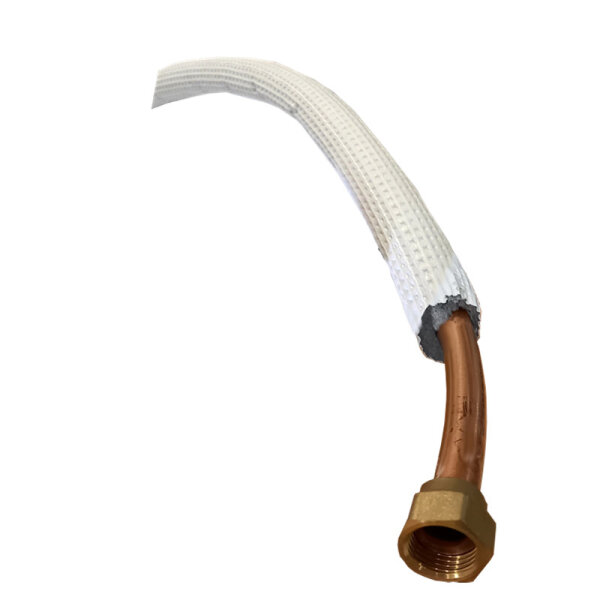 1/2" (12,7mm) Kältemittel-Einzelleitung isoliert und gebördelt