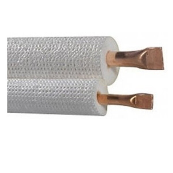 1/4" / 1/2" (6,35/12,7mm) DUO-Kältemittelleitung isoliert