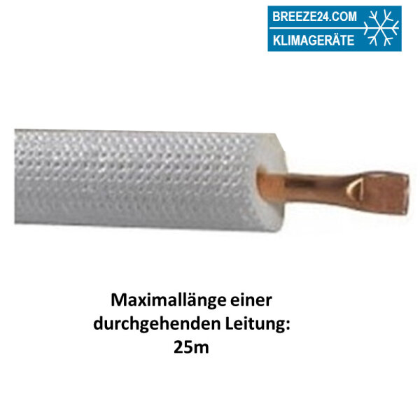 5/8" (15,88mm) Einzel-Kältemittelleitung isoliert
