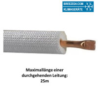 7/8" (22,23mm) Einzel-Kältemittelleitung isoliert