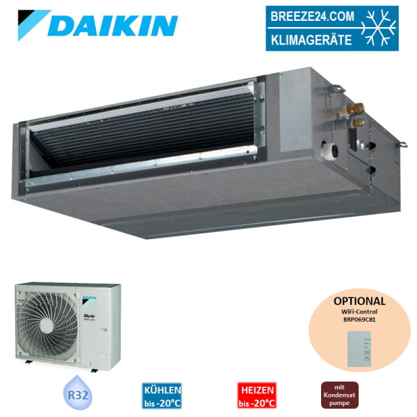 Daikin Set Kanalgerät 9,5 kW - FBA100A + RZAG100NV1 R32 (Fernbedienung wählbar) R32 Klimaanlage