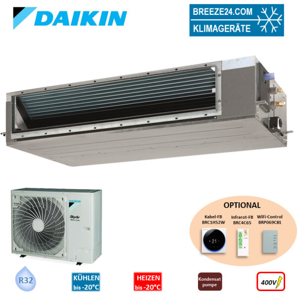 Daikin Set Kanalgerät Alpha-Serie 12,1 kW - FDA125A + RZAG125NY1  R32 Klimaanlage 400V