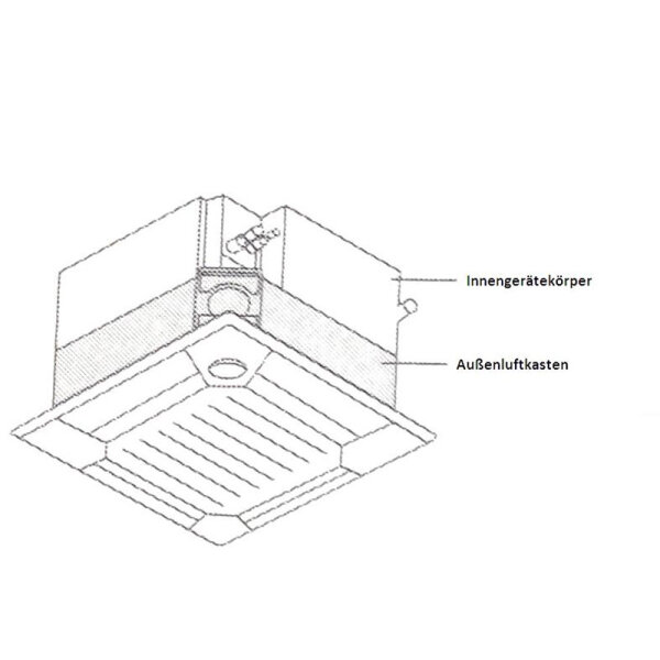 Mitsubishi Electric PAC-SJ41TM-E Außenluftkasten inklusive Filtergehäuse