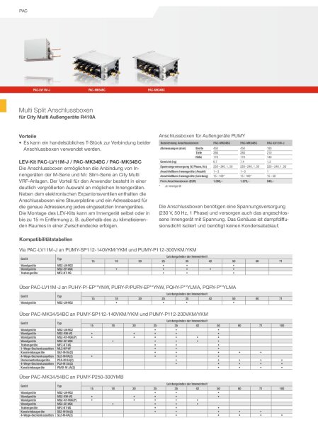 Mitsubishi Electric PUHY-EP250YNW-A2 VRF-Außengerät City Multi  für 1 bis 21 Innengeräte 28,0 kW