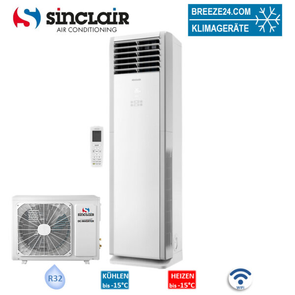 Sinclair Set Tower 7,2 kW - AST-24BI2 + Außengerät | WiFi | Raumgröße 70 - 75 m² | R32
