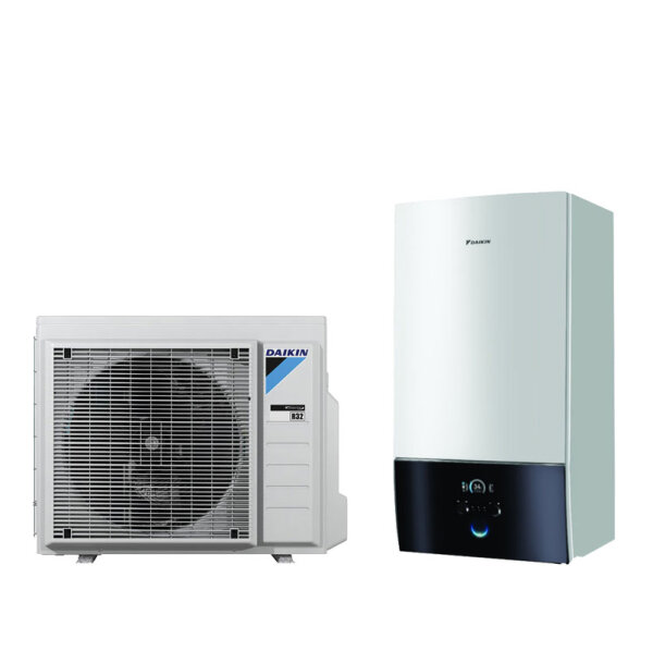 Daikin Altherma 3 R W Set ERGA06EVH + EHBX08E9W Wärmepumpe + Hydromodul + Heizstab 9 kW | WiFi 400V