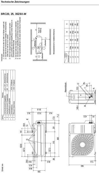 Mitsubishi Heavy Set Wandgerät 2,0 kW - SRK20ZSX-W + SRC20ZSX-W Raumgröße 20 - 25 m² | Auslaufmodell