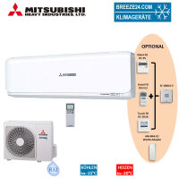 Mitsubishi Heavy Set Wandgerät 2,5 kW - SRK25ZSX-W +...