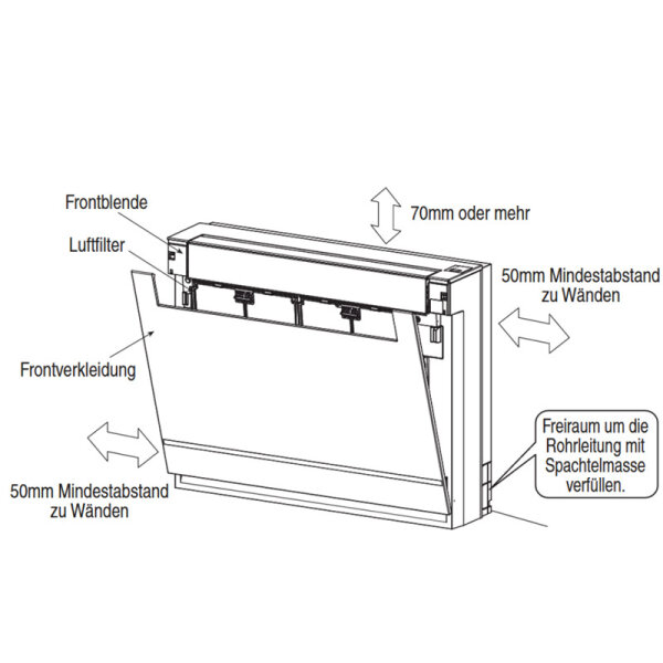 Panasonic Set Mini-Truhengerät 3,5 kW - CS-Z35UFEAW + CU-Z35UBEA | Raumgröße 35 - 40 m² | R32