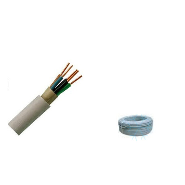 NYM-J 3 x 2.5 mm² Mantelleitung PVC Grau