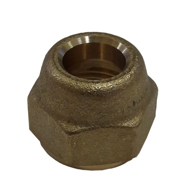 Überwurfmutter 1/2" - 12,7mm mit 3/8" - 9,52mm Loch