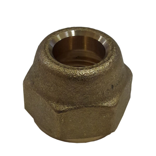 Überwurfmutter 1/2" - 12,7mm mit 3/8" - 9,52mm Loch