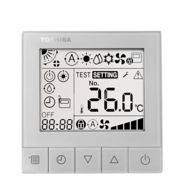 Toshiba RBC-ASCU11-E Hotel-Kabelfernbedienung mit großem Display