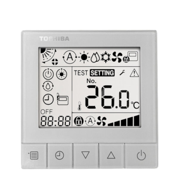 Toshiba RBC-ASCU11-E Hotel-Kabelfernbedienung mit großem Display