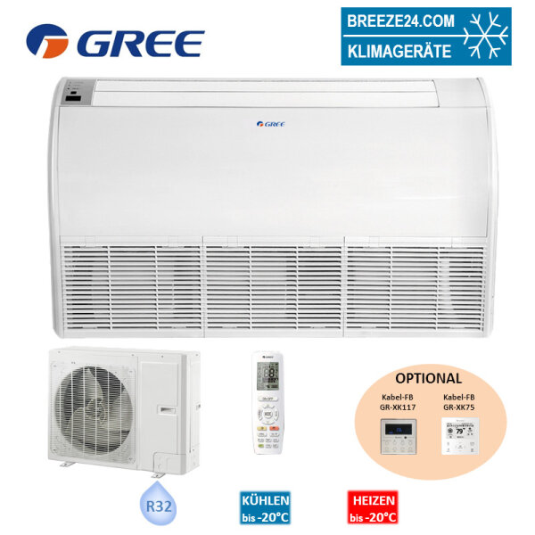 GREE Set Truhengerät 3,5 kW - GUD-035-ZD + GUD-035-WAT Raumgröße 35 - 40 m² | R32