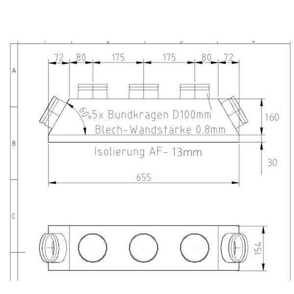 Fujitsu Kanaladapter für Fujitsu ARYG 12