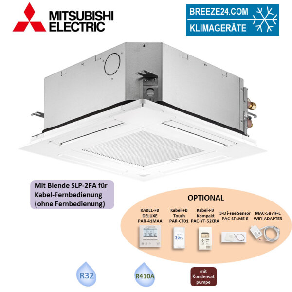 Mitsubishi Electric SLZ-M35FA2 4-Wege-Deckenkassette + Blende SLP-2FA 3,5 kW