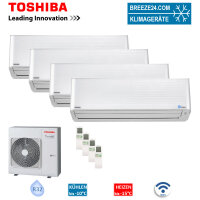 Toshiba Set 4 x Wandgeräte 3,7 kW - RAS-M13PKVPG-E +...