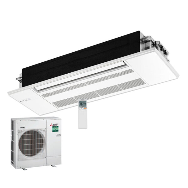 Mitsubishi Electric Set 5,0 kW - MLZ-KP50VG 1-Wege-Deckenkassette + Blende MLP-444W + SUZ-M50VA R32