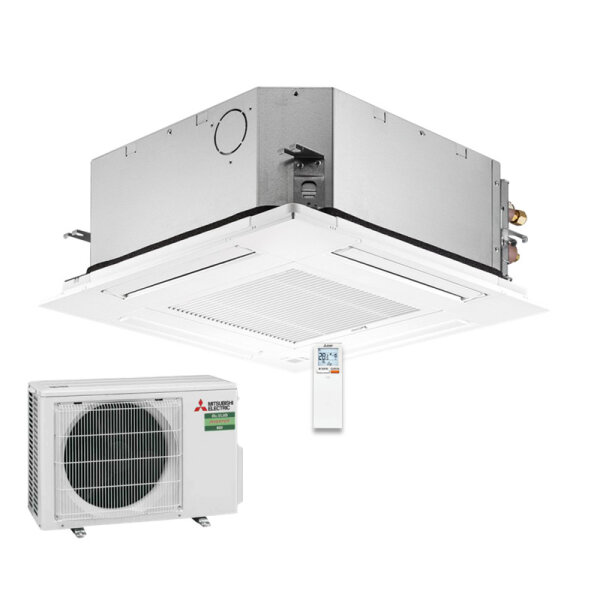 Mitsubishi Electric Set 4-Wege-Deckenkassette 2,5 kW - SLZ-M25FA + Blende SLP-2FALM + SUZ-M25VA R32
