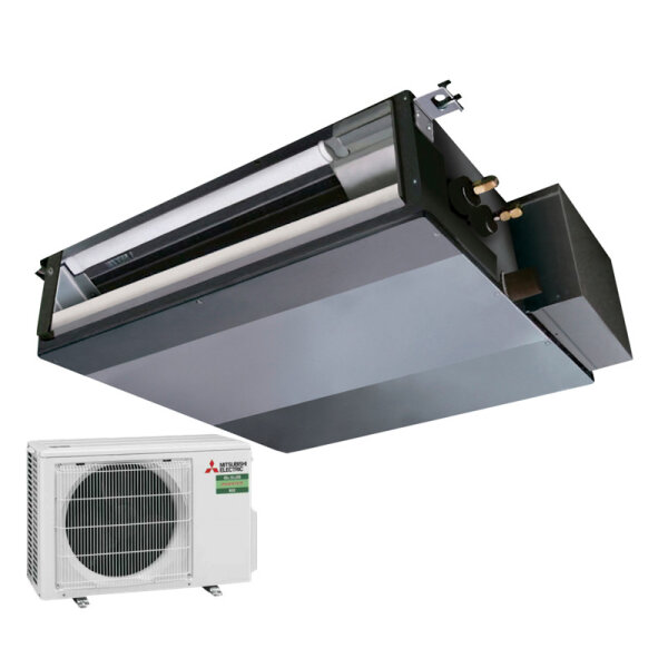 Mitsubishi Electric Set Kanalgerät 3,5 kW - SEZ-M35DA2 + SUZ-M35VA | für 1 Raum 35 - 40 m² | R32