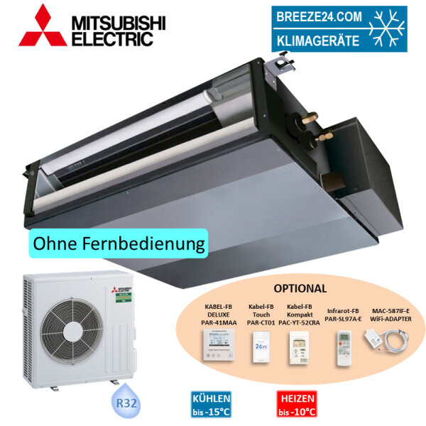 Mitsubishi Electric Set Kanalgerät 7,1 kW - SEZ-M71DA2 + SUZ-M71VA | für 1 Raum 70 - 75 m² | R32