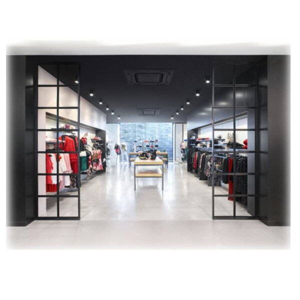 Daikin Deckenkassette 6,8 kW - FCAHG71H-5 mit Blende BYCQ140EPB Design schwarz R32