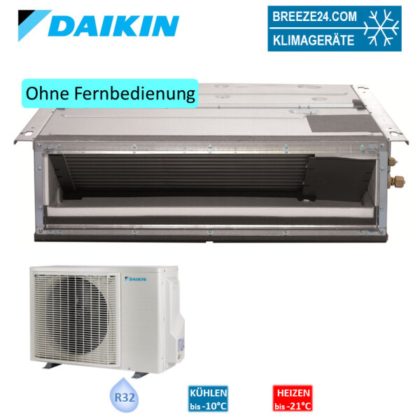 Daikin Set Kanalgerät 3,4 kW - FDXM35F9 + RXM35A9  für 1 Raum mit 35 - 40 m² | R32