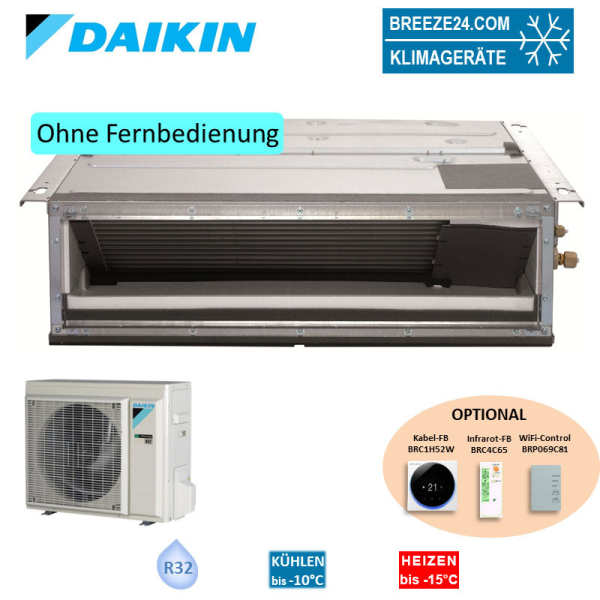 Daikin Set Kanalgerät 6,0 kW - FDXM60F9 + RXM60A R32 | Raumgröße 60 - 65 m² | Klimaanlage