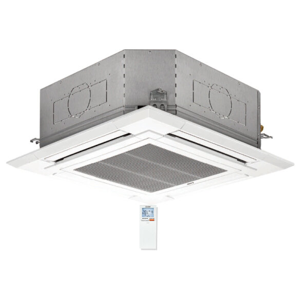 Mitsubishi Electric PLA-M35EA2 4-Wege Deckenkassette mit Blende PLP-6EALM2- 3,6 kW