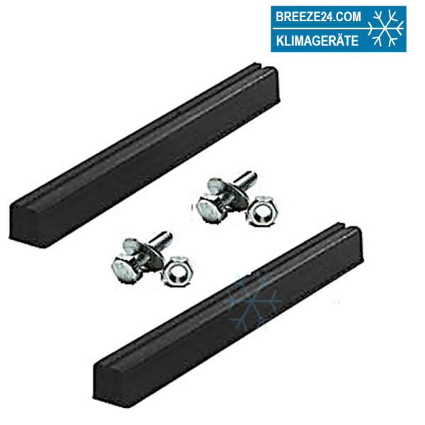 Aufstellbalken Set SB-1000 Kunststoff schwarz 1000mm inkl.M10 Schrauben | 2 Stück