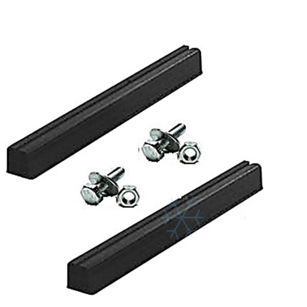 Aufstellbalken Set SB-1000 Kunststoff schwarz 1000mm inkl.M10 Schrauben | 2 Stück