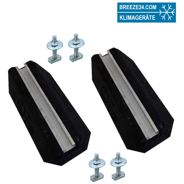 Würth 2 x Dämpfungssockel SBR-600X180X95MM-41/22 für Außengeräte (0862003056 )