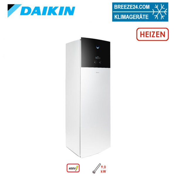 Daikin Altherma 3 R F EHVH08S23E9W Hydrobox + Speicher 230 Liter mit Heizstab 9 kW nur Heizen 400V