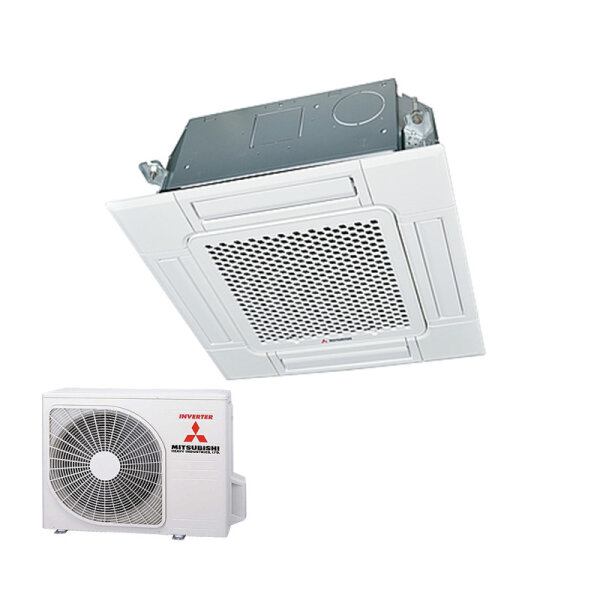 Mitsubishi Heavy Set 4-Wege-Deckenkassette Euroraster Standardpaneel 5,0 kW - FDTC50VH + SRC50ZSX-W3