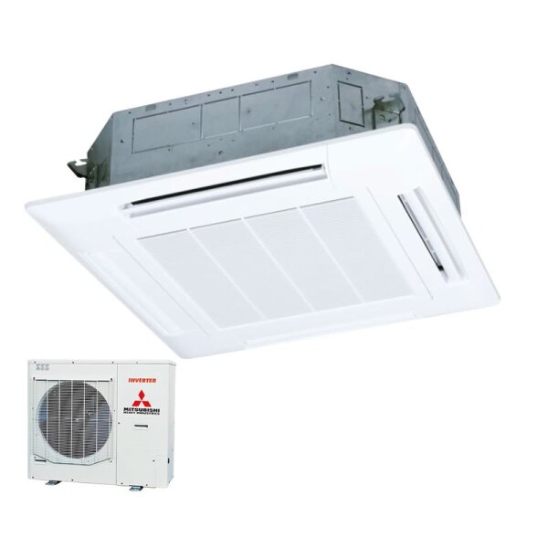 Mitsubishi Heavy Set 4-Wege-Deckenkassette 5,0 kW Standardpaneel FDT50VH + SRC50ZSX-W3 R32