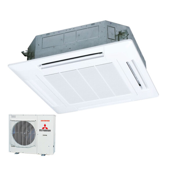 Mitsubishi Heavy Set 4-Wege-Deckenkassette 5,6 kW Standardpaneel FDT60VH + SRC60ZSX-W3 R32