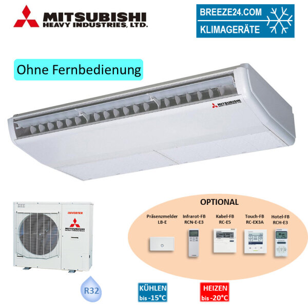 Mitsubishi Heavy Set Deckenunterbaugerät 12,5 kW - FDE125VH + FDC125VNA-W Raumgröße 125 - 130 m² R32