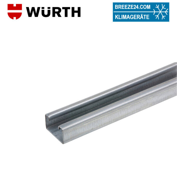 Würth Profilschiene gelocht  L x B x H 2 x 1000 mm x 40 mm x 22 mm
