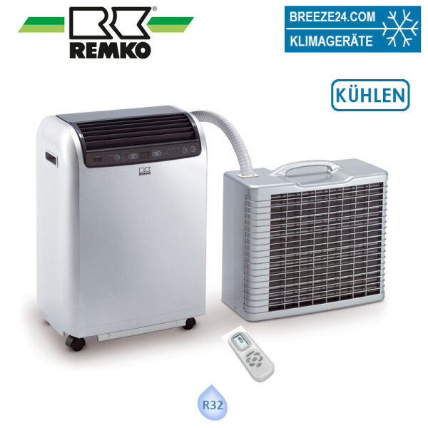 Remko RKL 495 DC S-Line silber nur Kühlen  für einen Raum mit 40 - 45 m² R32