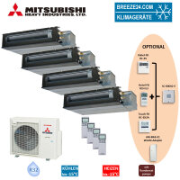 Mitsubishi Heavy Set 4 x Kanalgeräte 2,5/3,5 kW 2 x...