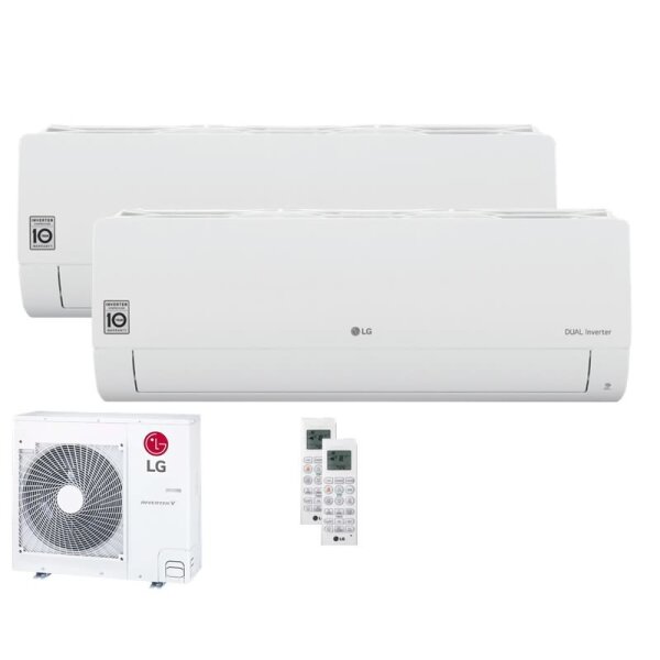 LG Set 2 Wandgeräte Standard Plus WiFi 2,5/5,0 kW - PC09ST NSJ + PC18ST NSK + MU4R25.U22 R32