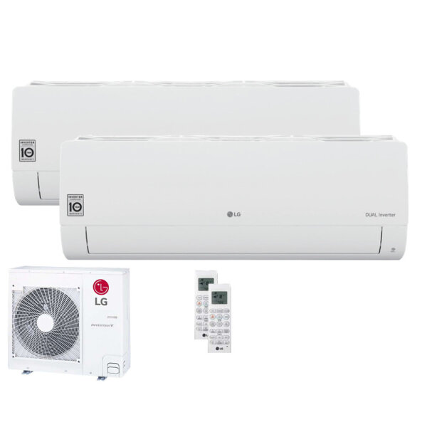 LG Set 2 Wandgeräte Standard Plus WiFi 2,5/5,0 kW - PC09ST NSJ + PC18ST NSK + MU4R25.U40 R32